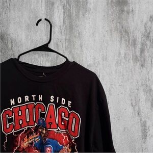 Black Chicago Cubs Graphic Sweatshirt